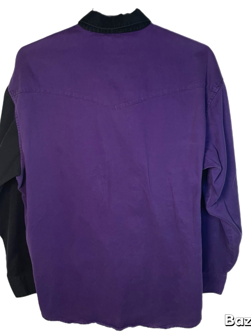 Vintage 90s Wrangle Western Rodeo Button Down Color Block Shirt - Picture 2 of 8